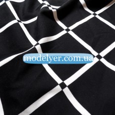 Ткань Французский трикотаж клетка